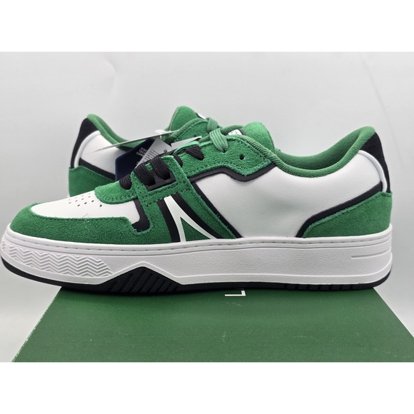 Lacoste Womens Leather Green/ White Athletic sneaker Sz 8 M US - Picture 10 of 13